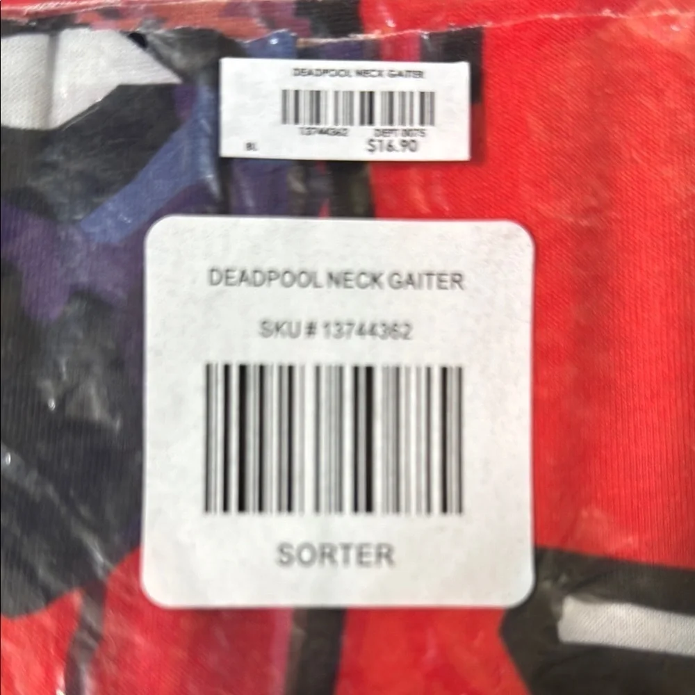 Marvel Deadpool Neck Gaiter - Red and Black